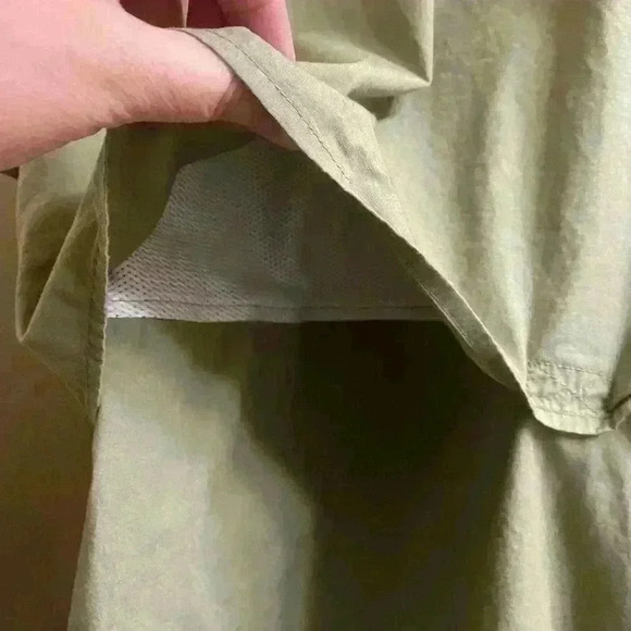 Eddie Bauer Light Olive Hunting/Fishing Outdoor Button Breathable Flap Shirt TL - Picture 4 of 10